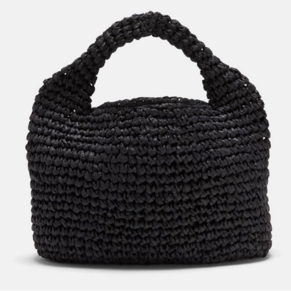 Vince | mini straw slouch bag